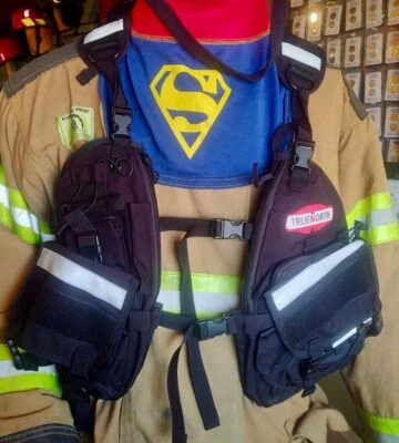 TRUENORTH True North Aero Vest Harness Wildland Firefighting Personal Pouch Black