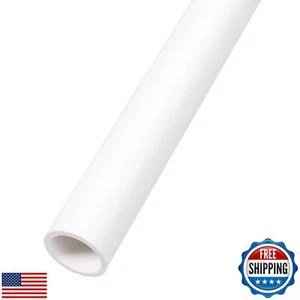 Rebower 5/8" x 0.8" PVC Pipe 26" Plastic Rigid Tubing Round High Impact Drain - Picture 1 of 5