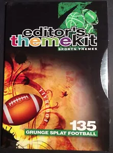 Digital Juice Editor’s Themekit 135 Grunge Splat Football - Picture 1 of 4