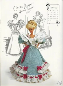 Miss February 1994 Calendar Bed Doll (barbie) Crochet Instruction Booklet - Picture 1 of 1