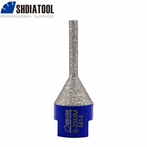 6mm*25mm Diamond Milling Chamfer Finger Bits Beveling Shape Enlarge Hole Saw - Picture 1 of 11