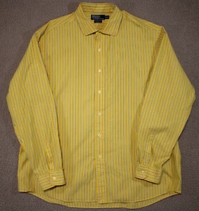 Polo Ralph Lauren Westerton Button Shirt Mens Size XXL Yellow Button Long Sleeve - Picture 1 of 21