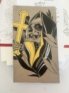 American Tattoo Reaper Flash Painting art - Picture 1 of 1
