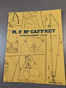 Construction Equipment Catalog M.P. McCaffrey October 1973 - Picture 1 of 16