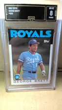 1986 Topps #300 George Brett Grade 8 Near mint MINT Kansas City Royal HOF