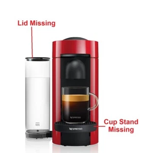 Máquina de café Nespresso VertuoPlus Magimix Pod cafetera espresso roja cereza R CLM - Imagen 1 de 6