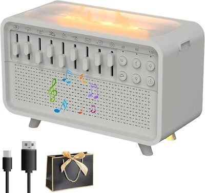 Sleep aid Sound Box,White Noise Night Light Humidifier with Rain Soothing Sounds - Image 1 of 4