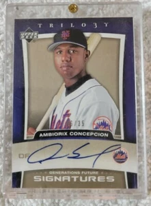 2005 Upper Deck Trilogy Ambiorix Concepcion Auto - Picture 1 of 2