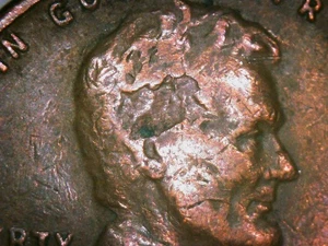 1945 D Lincoln Cent Lamination and / or struck through Error coin - Picture 1 of 3