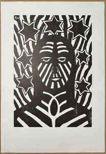 Richard Haizmann, Holzschnitt aus dem Nachlass, im Stock monogrammiert - Picture 1 of 4