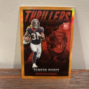 2022 Rookies & Stars Thrillers DAMEON PIERCE #TH-30 🔥 Gold /25 🔥Houston Texans - Picture 1 of 4