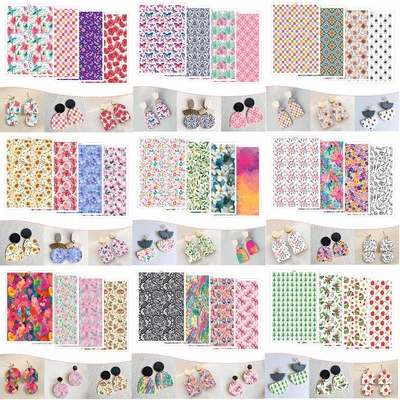 Flower Animal image transfer paper for polymer clay Christmas Craft Supply - Изображение 1 из 4