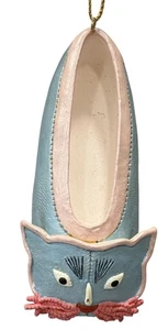 Katze Ballett Slipper Ornament Spitze blau rosa Weihnachten MMA - Bild 1 von 7