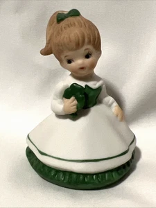 Lefton China Irish Girl Green Dress 06014 Hand Painted - Picture 1 of 10