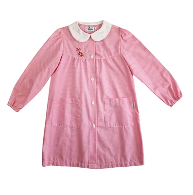 Grembiule asilo da bambina fiori Siggi rosa - Immagine 1 di 3