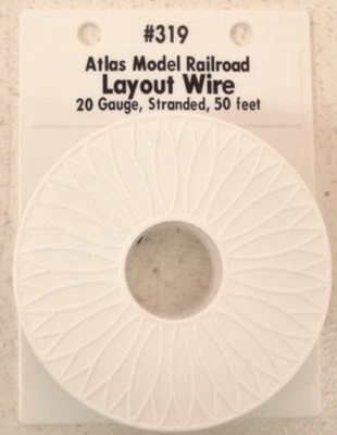 Cable de conexión Atlas 319 azul claro 50' estándar calibre 20 diseño (10) Foto 1 de 2