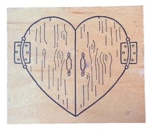Tablón de madera rústico para puerta de ventana hogar tablón de San Valentín en forma de corazón - Imagen 1 de 4
