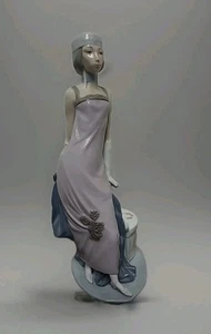 VTG Lladro Roaring 20s Flapper Art Deco Lady 5174 Couplet Figurine MISSING DOG - Picture 1 of 10