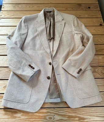 John Weitz Men’s Camel Hair Suit Jacket Size XL Beige BF - Imagem 1 de 4