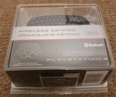 Official Sony PlayStation 3 PS3 Wireless Keypad Keyboard Chat Pad - Boxed - Image 1 of 3