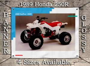 Honda Fourtrax 250R 1989 TRX Quad Banner fabricante fabricante de equipos originales anuncio de volante - Imagen 1 de 6