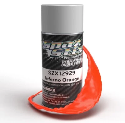 Pintura en aerosol Spaz Stix Inferno naranja lata de 3,5 oz talla X12929 12929 Foto 1 de 2