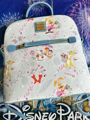 Bolso Mochila 2023 Disney Parks Dooney & Bourse Conejos Blanco Conejo Marzo Liebre Foto 1 de 3
