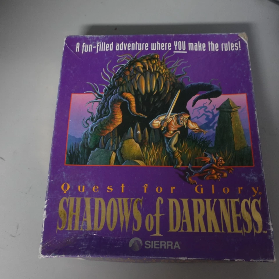 QUEST FOR GLORY IV 4 SHADOWS OF DARKNESS BIG BOX 3.5" MSDOS/WINDOWS - Image 1 of 4