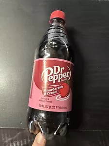Dr Pepper Strawberries & Cream 20oz Bottle New Hard to Find - Picture 1 of 2