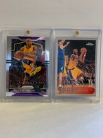 (LOT 2) Kobe Bryant 1996-97 Topps Chrome #138 Rookie RC Reprint Non Auto + Prizm