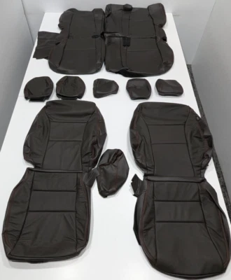 For Honda Fit LX EX Sport 5 Door 2015-2020 Bronze Leather Seat Covers KR147 - Image 1 of 4