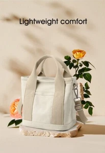 RIVERICH Women Canvas Tote Bag Large Capacity Handbags & Shoulder Bags Zip - Picture 1 of 13