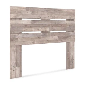 Signature Design By Ashley Neilsville Butcher Block Panel Headboard Full Light B - Picture 1 of 5