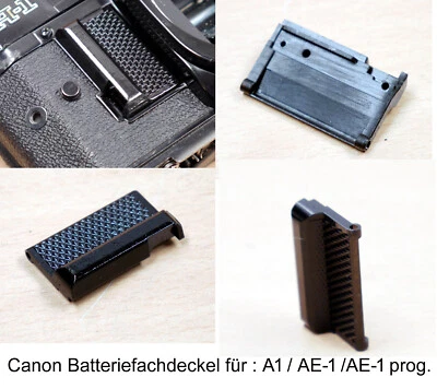 Battery compartment cover for Canon A-1 / AE-1 / AE-1pr.   Battery Door ## - Image 1 of 2