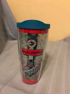 *GUC* 24 oz Tervis Tumbler "Simply Southern" w/ Anchor-Beach, Summer - FREE SHIP - Picture 1 of 4