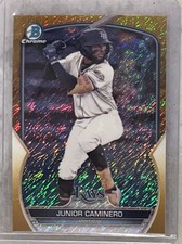 2023 Bowman Chrome - Junior Caminero Prospects Gold Shimmer Refractor /50