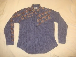 Vintage Men's Tru-West Rockmount Ranch Wear Western Shirt Medium Made in USA - Picture 1 of 4