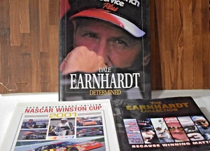 Lot 3 Books NASCAR Dale Earnhardt Determined Collection Winston Cup Anniversary - Picture 1 of 4