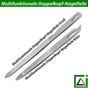 Nagelfeile doppelend Klein & Groß Maniküre Pediküre Chiropodie Podiatrie Tools - Bild 1 von 7