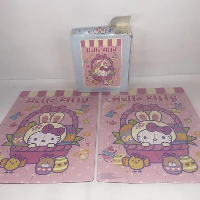 Hello Kitty - It’s Easter Time - 24pc Puzzle, 2 Pack - Used, Good Condition - Image 1 of 4