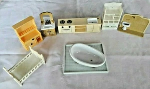 Vintage Epoch Co. Ltd Puppenhaus Konvolut Haushaltsspielzeug. SELTENER FUND! - Bild 1 von 12