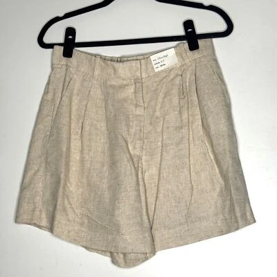 NUEVO Abercrombie Fitch Sloane Pantalón Corto de Tiro Alto a Medida para Mujer Talla 8 Foto 1 de 4
