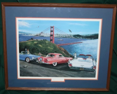 Impresión firmada por Mark Davidson 1992 #950 Thunderbird Birds of the Bay San Francisco Foto 1 de 4
