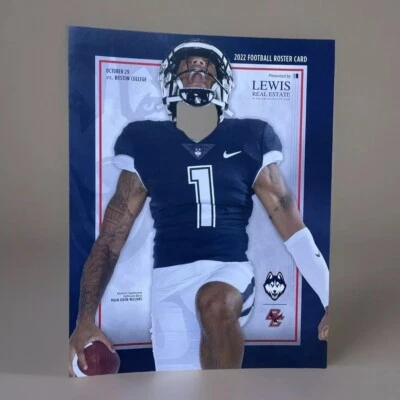 Tarjeta de lista de fútbol americano de UCONN 2022 Connecticut Huskies Malik Dixon-Williams 29/10 Foto 1 de 4