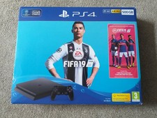 Sony Playstation 4 PS4 500GB Slim Black Console With FIFA 19 Bundle 