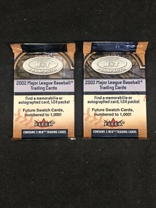 2002 FLEER HOT PROSPECTS BASEBALL (2) Packs Sealed From Box - Auto Game Used?🔥