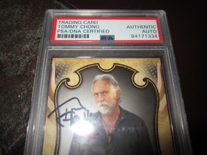Tommy Chong PSA DNA signed panini americana card