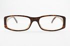Very Rare Authentic Chanel 3183 C.1204 Black Brown Tweed 51mm Glasses Italy