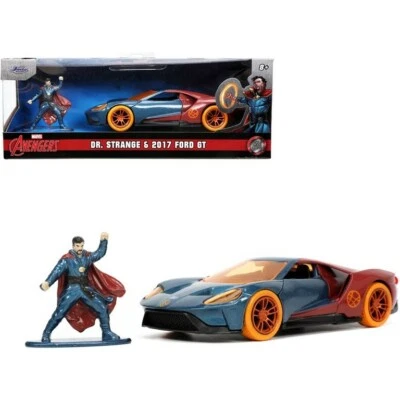 33360.) By JADA  MARVEL AVENGERS 2017 FORD GT 1/32 with DOCTOR STRANGE FIGURE - Image 1 of 4