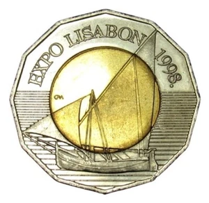 Croatia coin 25 Kuna 1998. Bi-Metallic - Expo Lisbon 1998 Ship ! - Picture 1 of 2